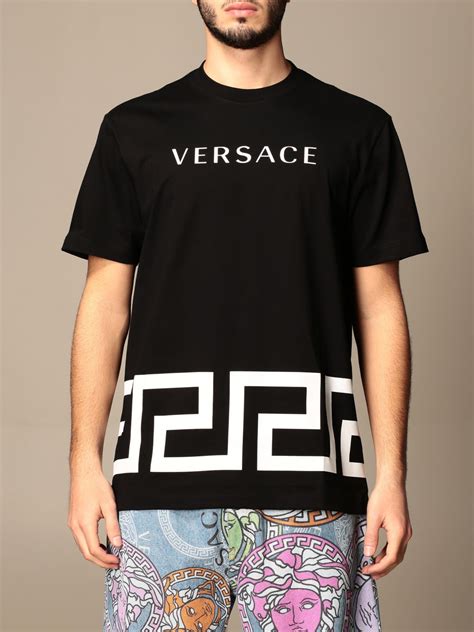 men's versace t shirt free shipping|Versace t shirt men's sale.